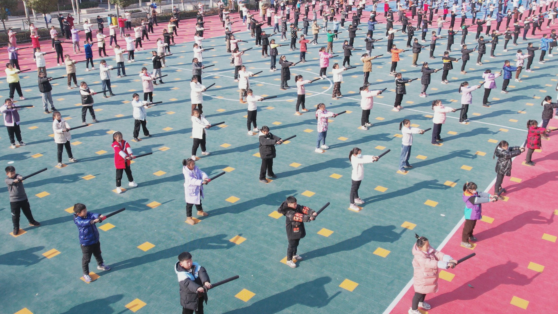 扶沟中华武术进校园传承文化强体魄