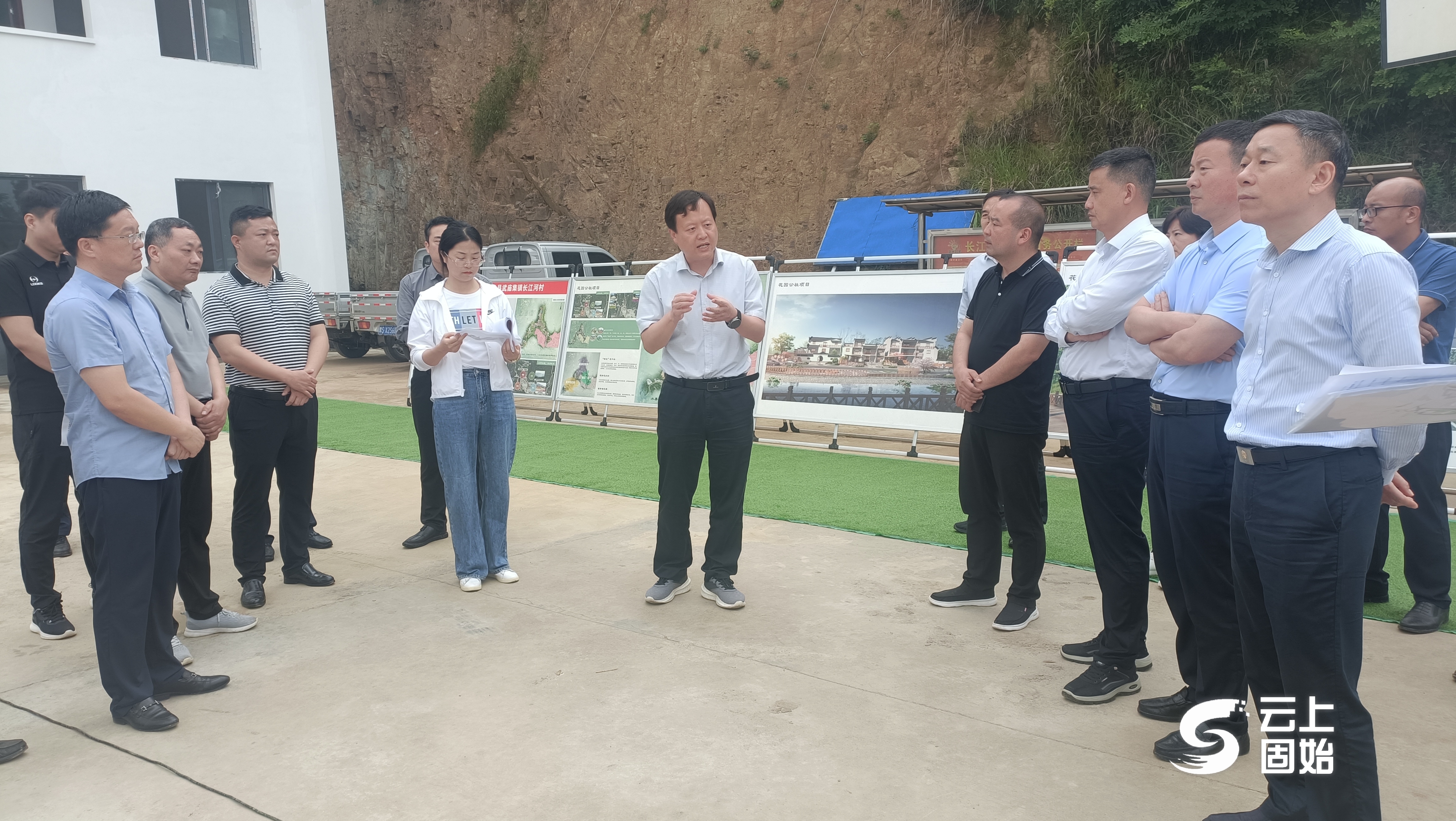 固始县县长杨浩威带队开展乡村振兴示范区建设观摩活动