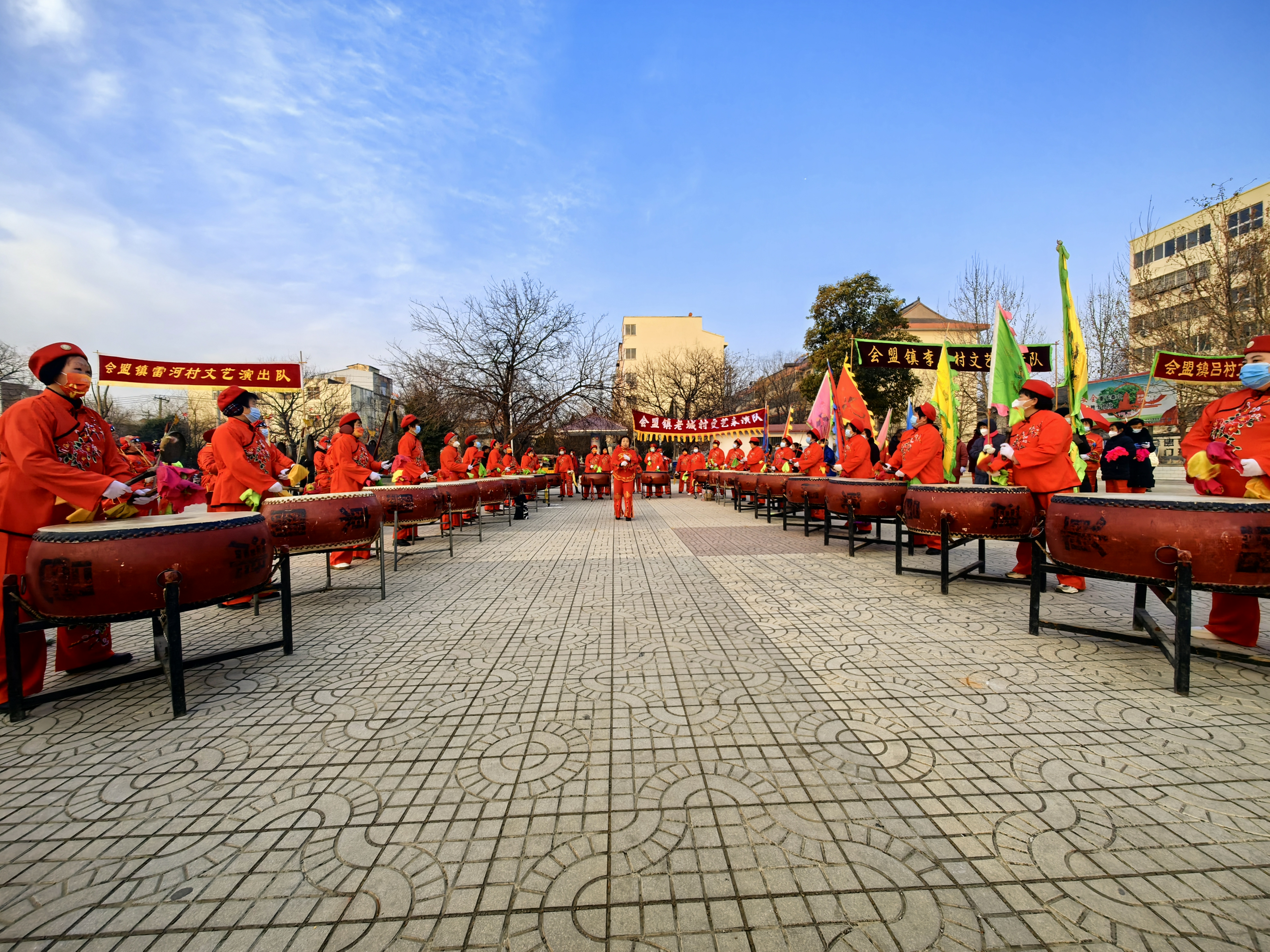 孟津区会盟镇举行元宵节踩街文化活动