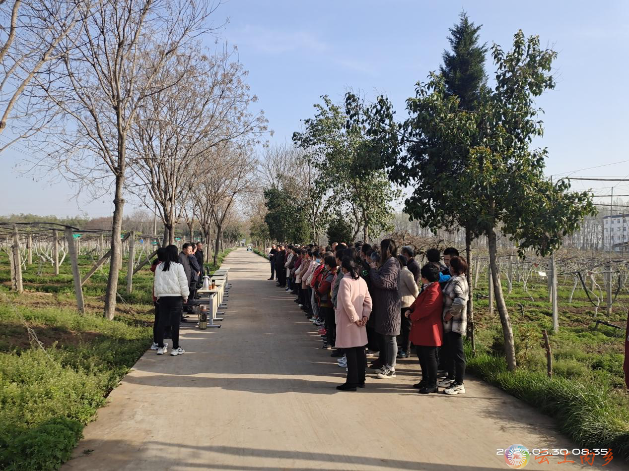 内乡县湍东镇开展果木栽培技能培训活动