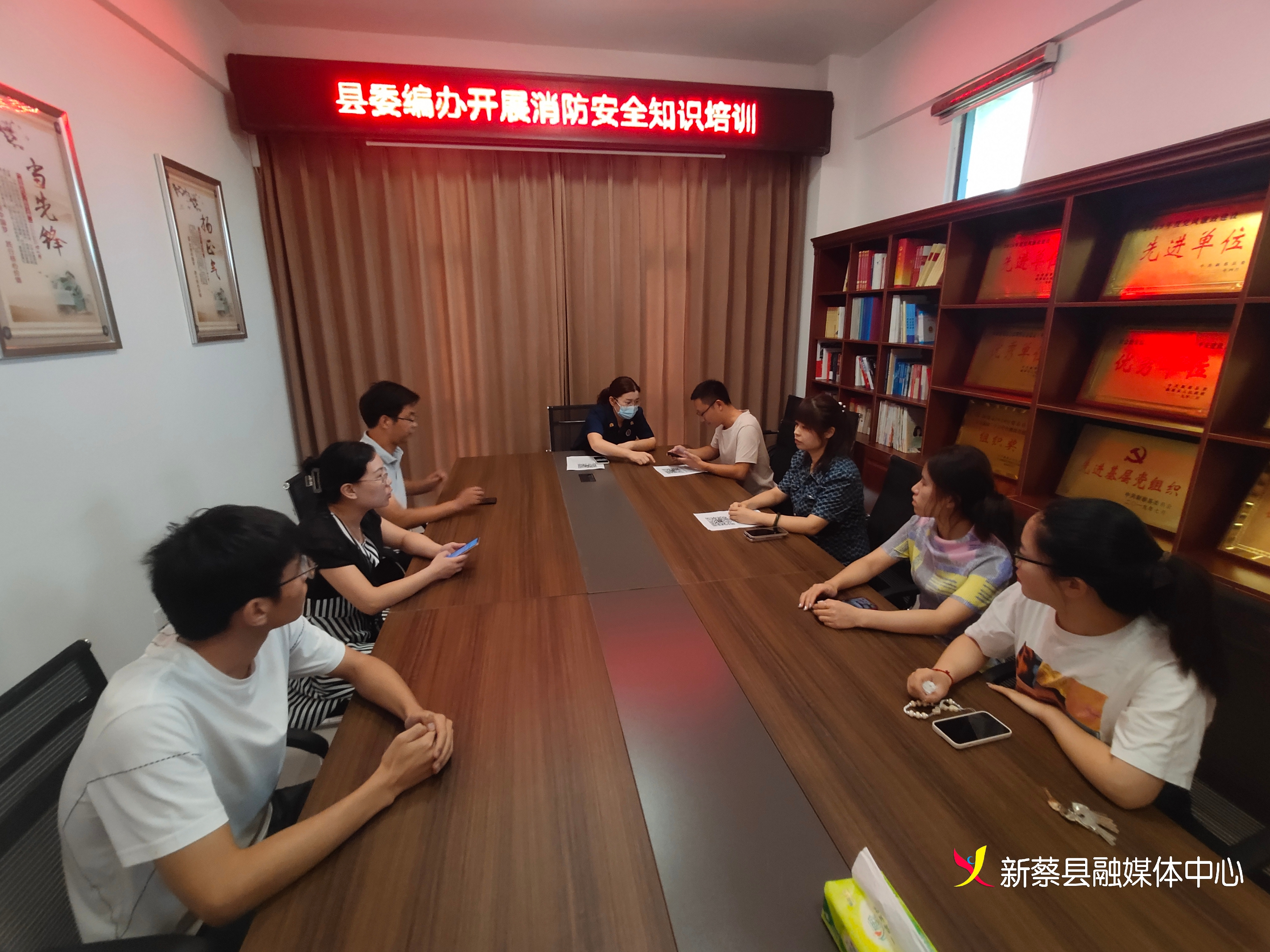 新蔡县委编办开展消防安全知识培训会