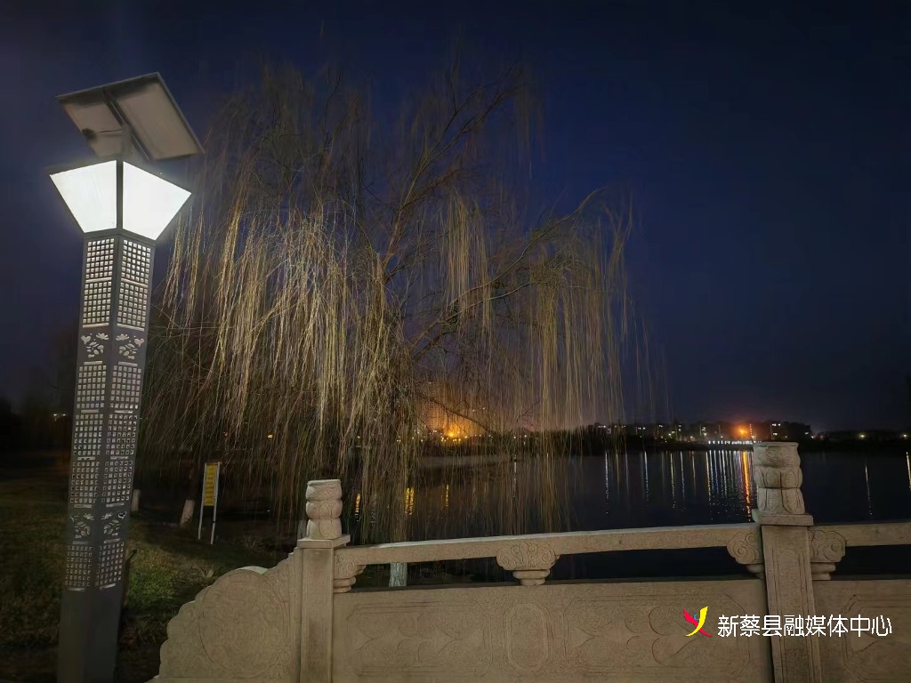 新蔡:西湖夜色-大象网