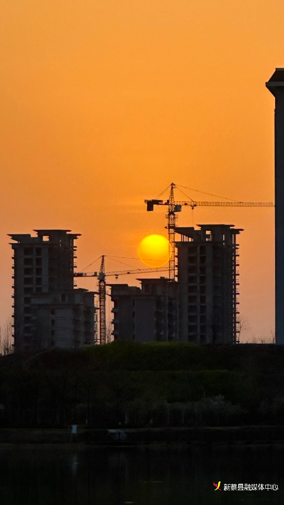 新蔡:落日弥漫的橘-大象网