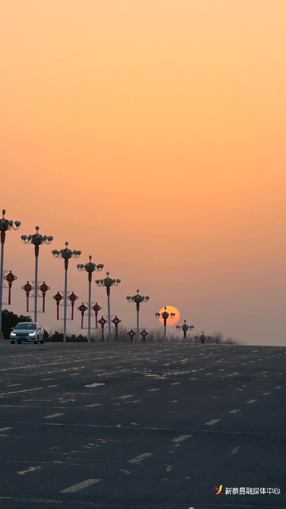 新蔡:落日弥漫的橘-大象网