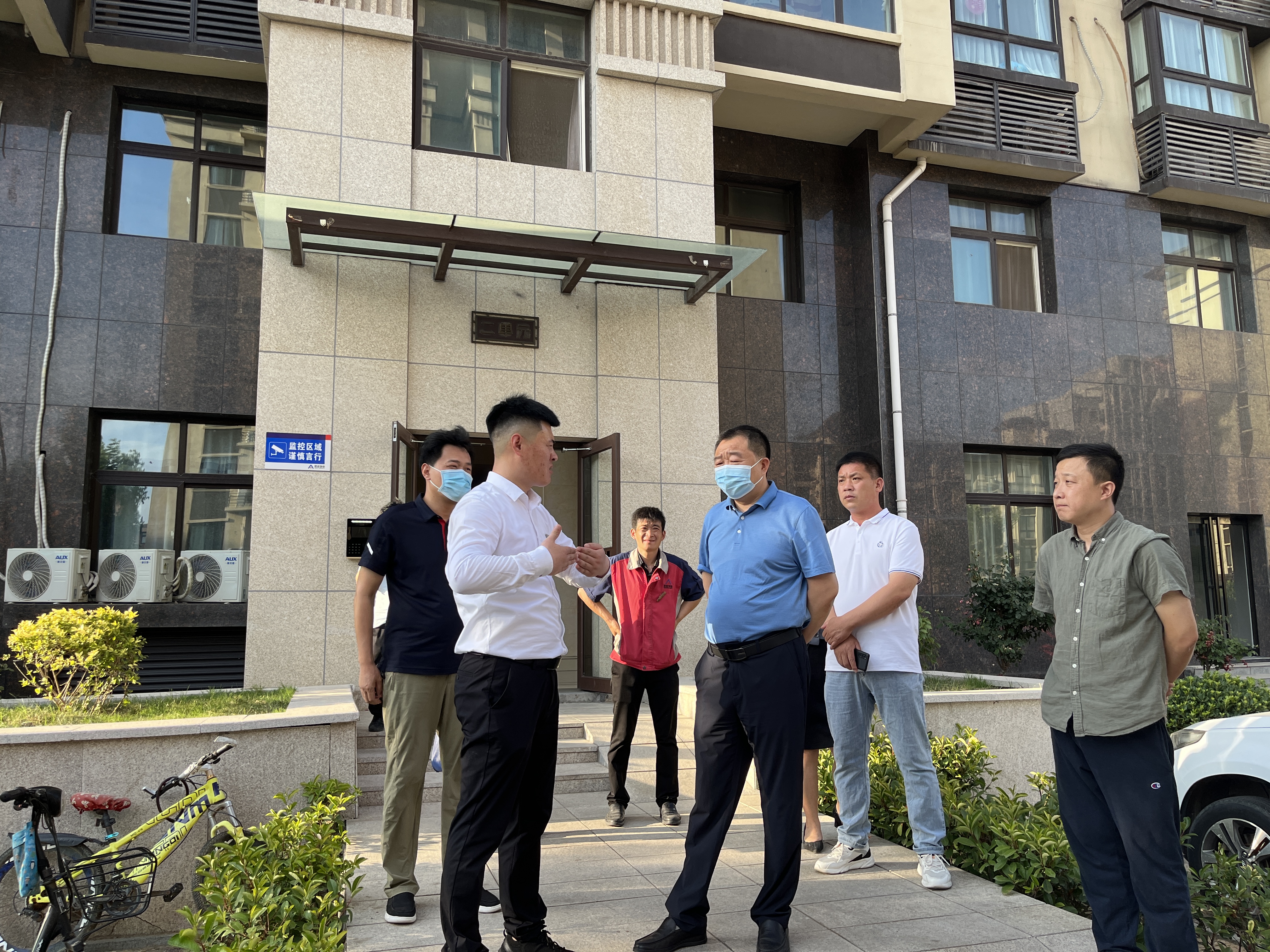 延津县县长李中耀检查城区防汛工作